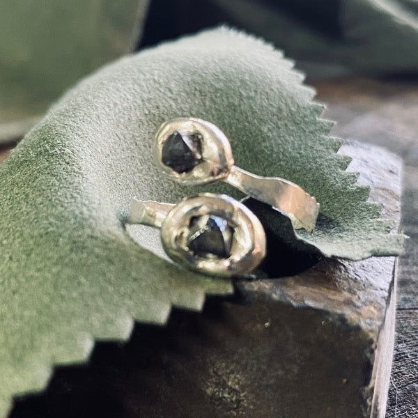 Handcrafted Sterling Silver Foraged Martite Ring