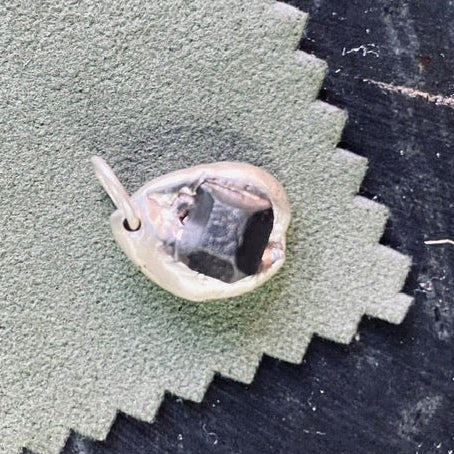 Handcrafted Sterling Silver Foraged Martite Pendant