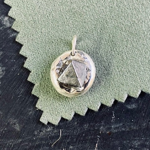 Handcrafted Sterling Silver Foraged Martite Pendant