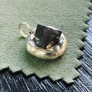 Handcrafted Sterling Silver Foraged Martite Pendant