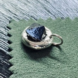 Handcrafted Sterling Silver Foraged Martite Pendant